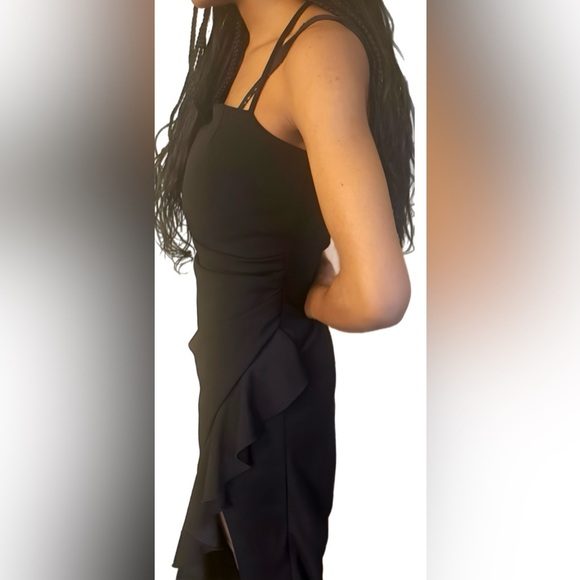 Emerald Sundae Spaghetti Strap Black Dress. Medium But Small - Picture 3 of 9